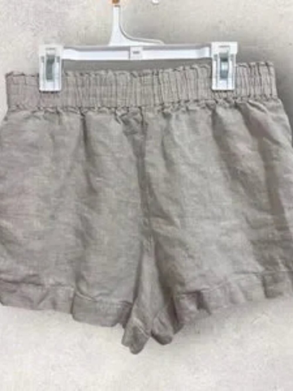 Pull on linen shorts